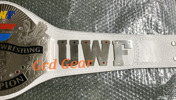 UWF TELEVISION WRESTLING CHAMPION BRASS BELT - Image 4