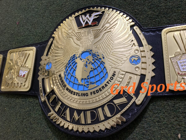 CNC HD SCRATCH LOGO WWF BIG EAGLE WRESTLING CHAMPIONSHIP BELT 5MM PLATES