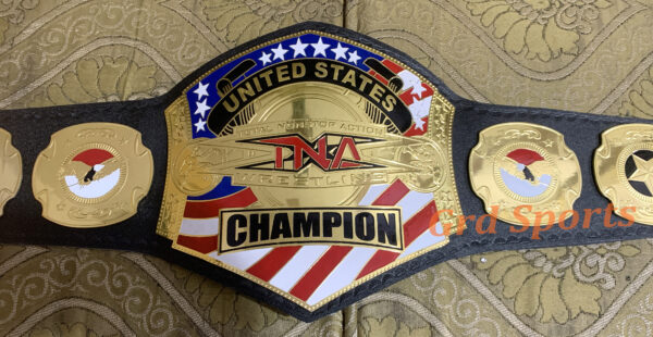 TNA UNITED STATES CHAMPION BRASS BELT - Image 2