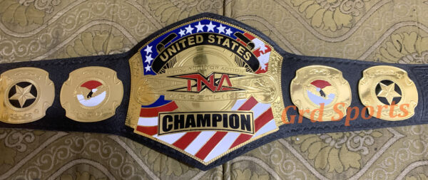 TNA UNITED STATES CHAMPION BRASS BELT - Image 3