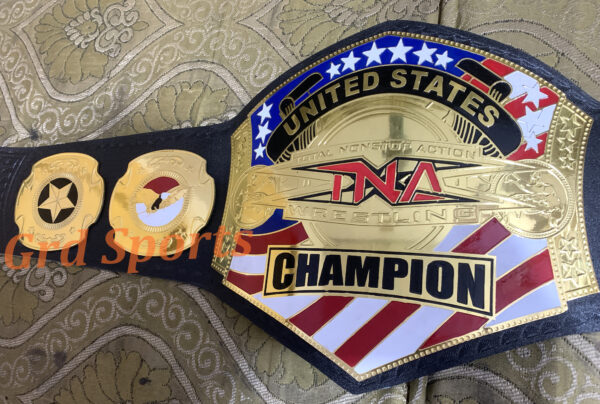 TNA UNITED STATES CHAMPION BRASS BELT - Image 5