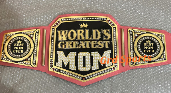 WORLDS GREATEST MOM BRASS BELT