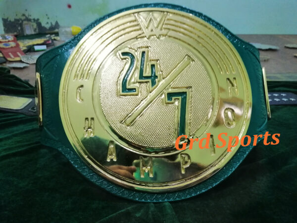 WORLD 24/7 WRESTLING CHAMPIONSHIP BELT 4MM ZINC