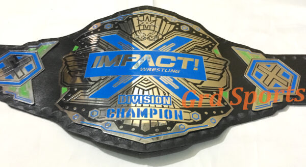 TNA IMPACT X DIVISION WRESTLING CHAMPIONSHIP BELT ADULT SIZE - Image 2