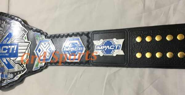 TNA IMPACT X DIVISION WRESTLING CHAMPIONSHIP BELT ADULT SIZE - Image 3