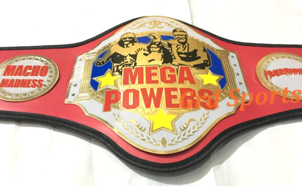 MEGA POWER WRESTLING CHAMPIONSHIP BELT BRASS ADULT SIZE