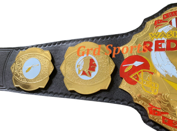 REDSKINS WASHINGTON CHAMPIONSHIP BRASS BELT ADULT SIZE - Image 3