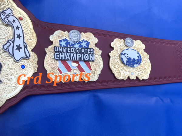 CNC HD IWGP UNITED STATES WRESTLING CHAMPIONSHIP BELT 5MM PLATED - Image 2