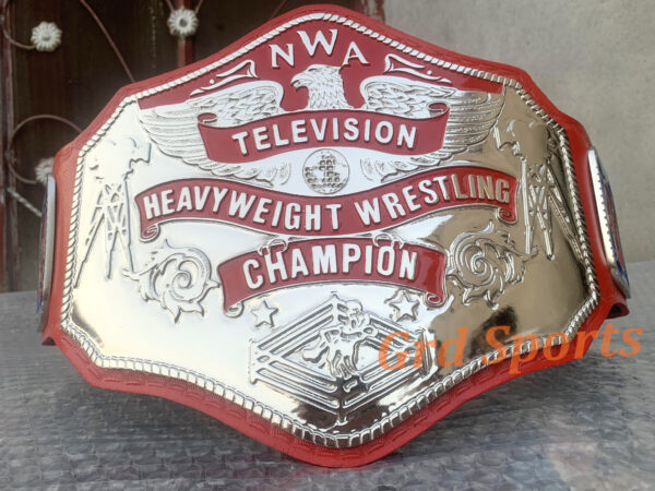 NWA TELEVISON HEAVYWEIGHT CHAMPION ZINC BELT - Image 5