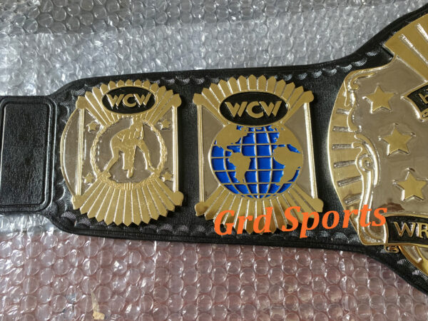 WCW WORLD HEAVYEIGHT WRESTLING CHAMPION BRASS BELT - Image 3