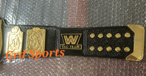 WORLD TAG TEAM WWE WRESTLING CHAMPIONSHIP BELT 4MM ZINC GOLD PLATED - Image 6