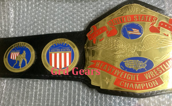 UNITED STATES HEAVYWEIGHT WRESTLING CHAMPION BRASS BELT - Image 2