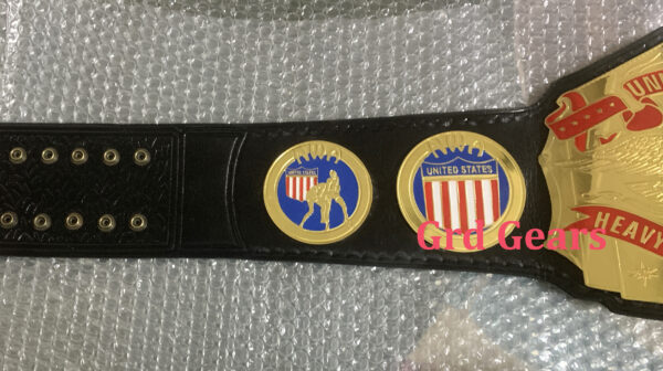 UNITED STATES HEAVYWEIGHT WRESTLING CHAMPION BRASS BELT - Image 5