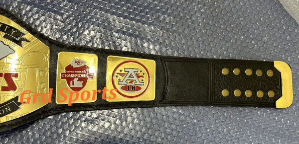 KC KANSAS CITY CHIEFS CHAMPIONSHIP BELT ADULT SIZE - Image 4