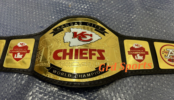 KC KANSAS CITY CHIEFS CHAMPIONSHIP BELT ADULT SIZE - Image 6