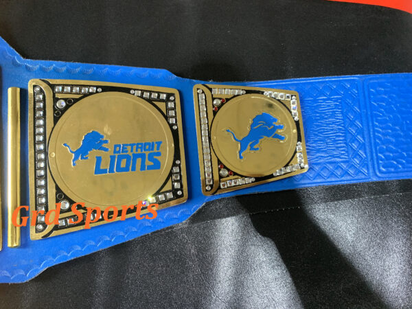 DETROIT LIONS CHAMPION BRASS BELT - Image 4