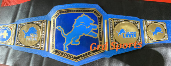 DETROIT LIONS CHAMPION BRASS BELT - Image 5