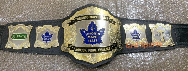 TORONTO MAPLE LEAFS CHAMPION BRASS BELT - Image 3