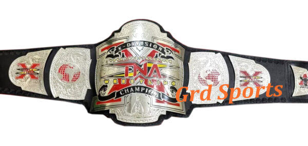 TNA X Division Wrestling Championship Belt Brass Gold Plated - Image 2