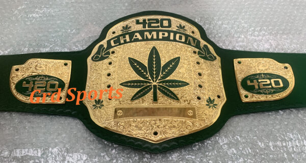 WEED 420 World Wrestling Championship Belt Adult Size