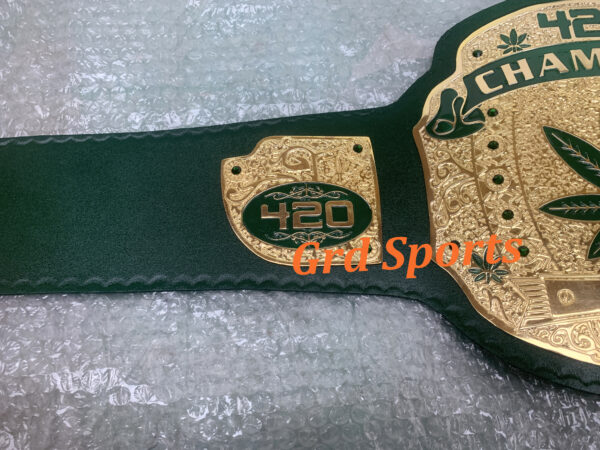 WEED 420 World Wrestling Championship Belt Adult Size - Image 3