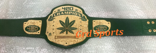 WEED 420 World Wrestling Championship Belt Adult Size - Image 2