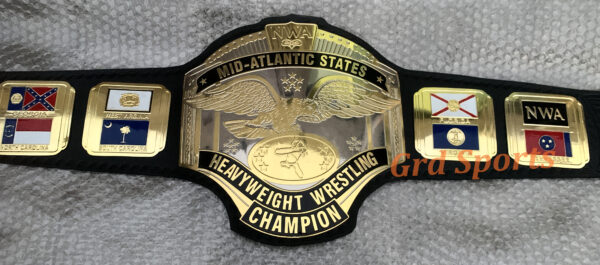 NWA MID ATLANTIC STATES WRESTLING CHAMPIONSHIP BELT ADULT SIZE - Image 2