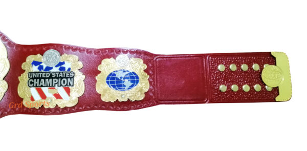 IWGP UNITED STATES WRESTLING CHAMPIONSHIP BELT DUAL GOLD PLATED - Image 4