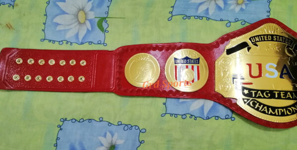 USA TAG TEAM CHAMPION BRASS BELT - Image 4