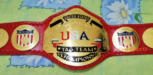 USA TAG TEAM CHAMPION BRASS BELT