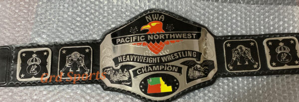 NWA PACIFIC NORTHWEST WRESTLING CHAMPIONSHIP BELT BRASS ADULT SIZE